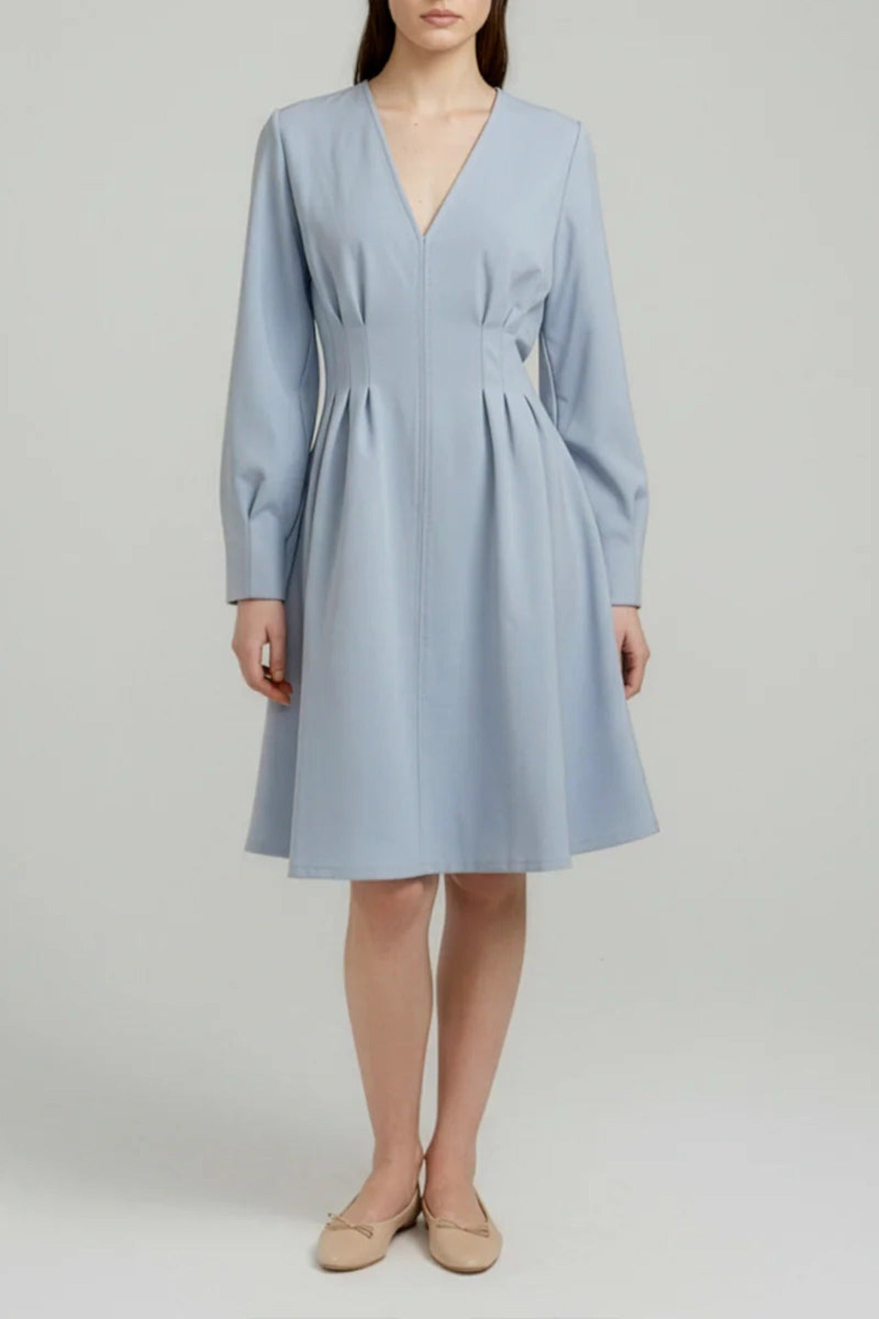 Birgitte Jersey Dress Light Blue - Studio Heijne