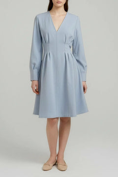 Birgitte Jersey Dress Light Blue - Studio Heijne
