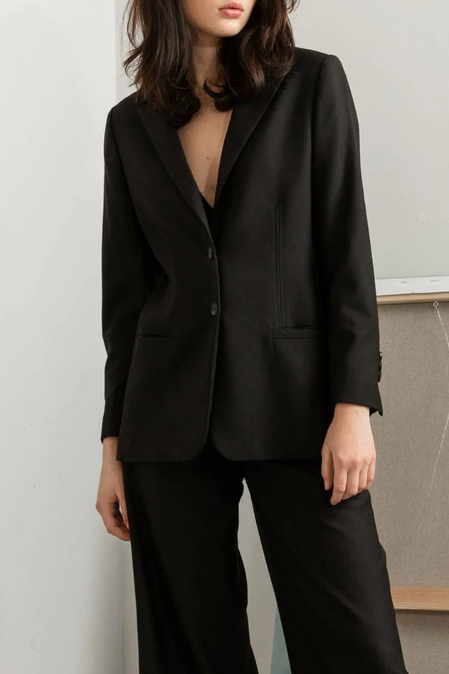 Grace Wool Blazer Black - Studio Heijne