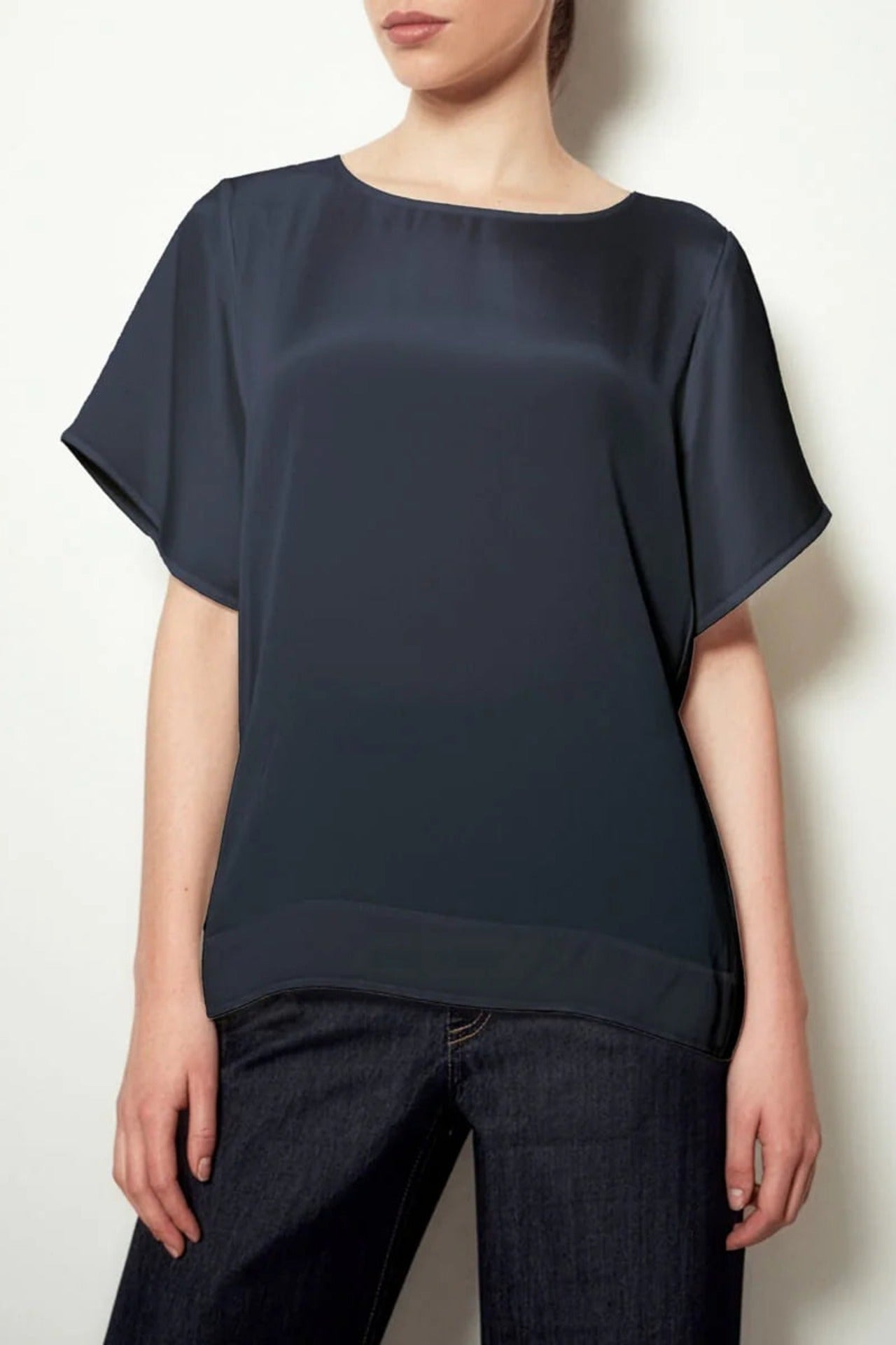 Oversized Tee Navy Blue - Studio Heijne