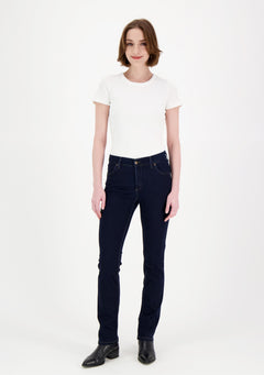 Emily Straight Leg Super Stretch Jeans Dark Blue