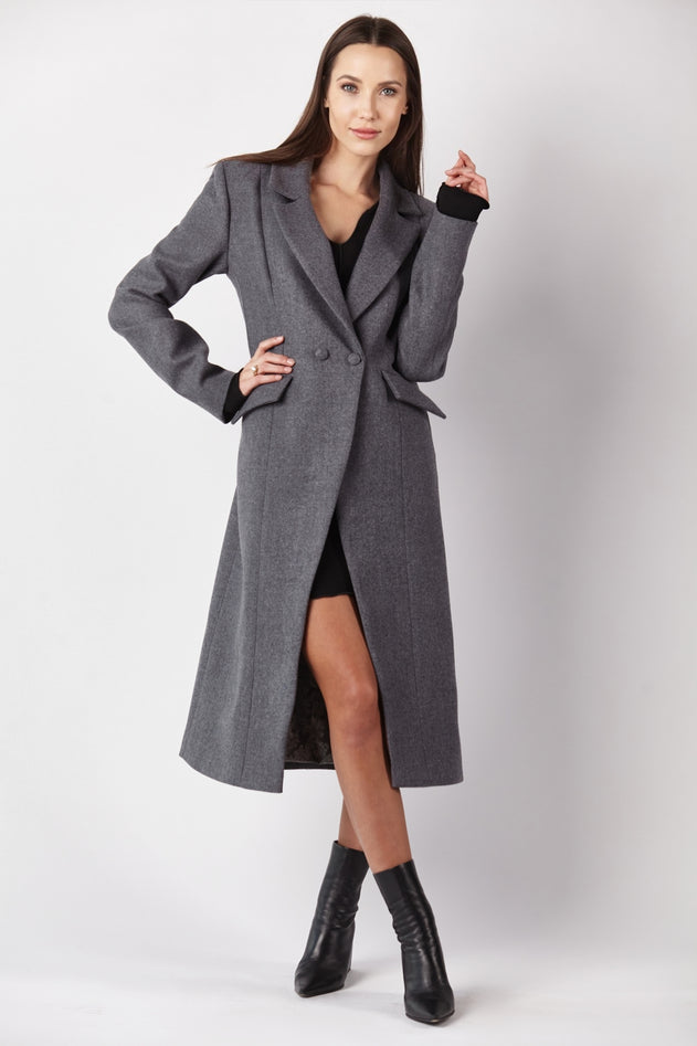 Classic Wool Coat Extravagant Grey