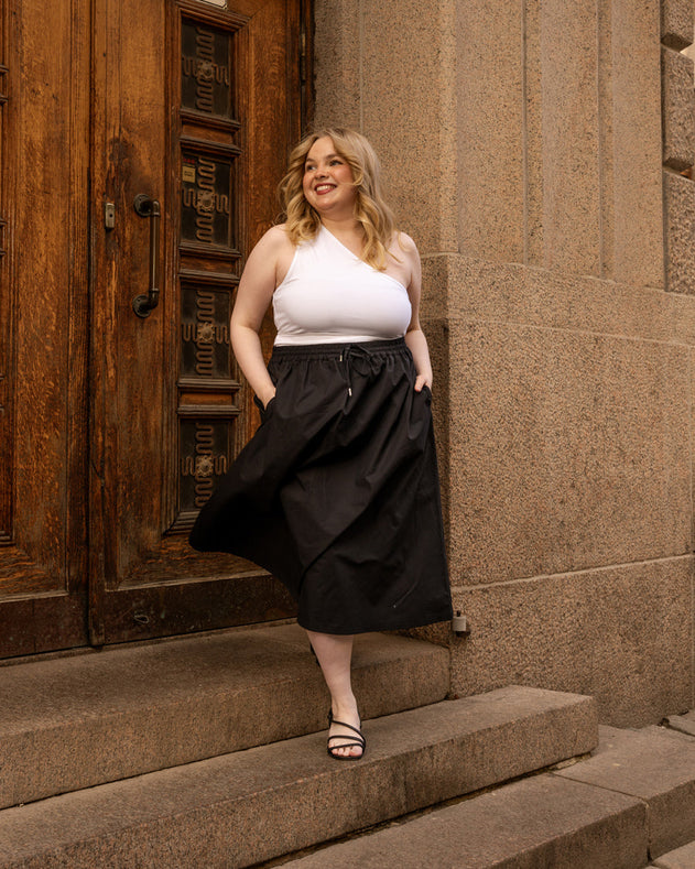 Poplin Skirt Black