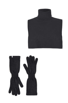 Punto & Via Merino Accessory Set Black