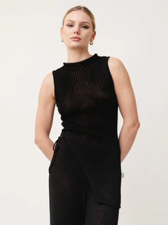 Poale Knitted Top Black