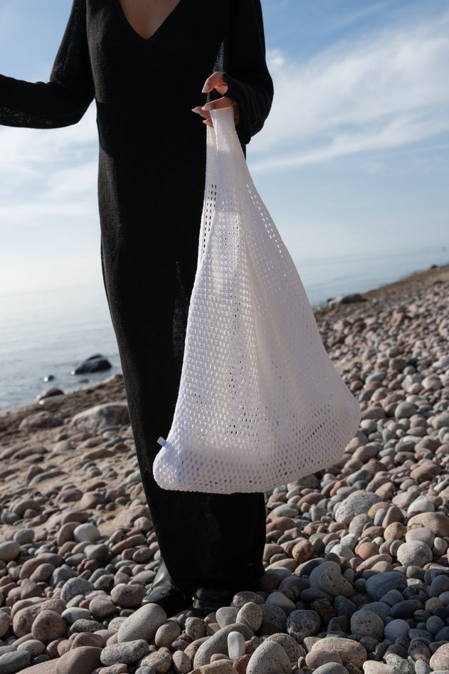 Mare Linen Summer Bag White