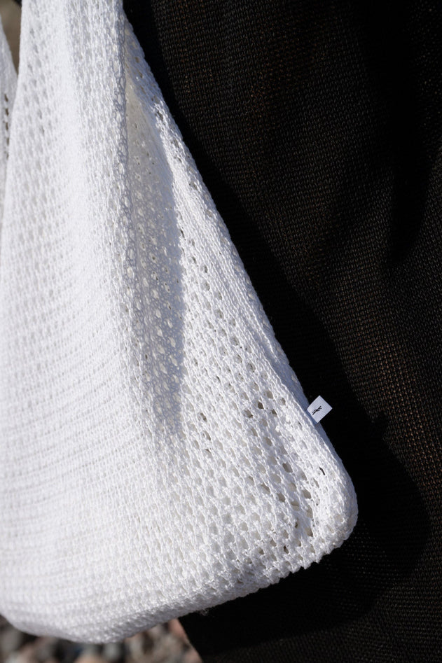 Mare Linen Summer Bag White