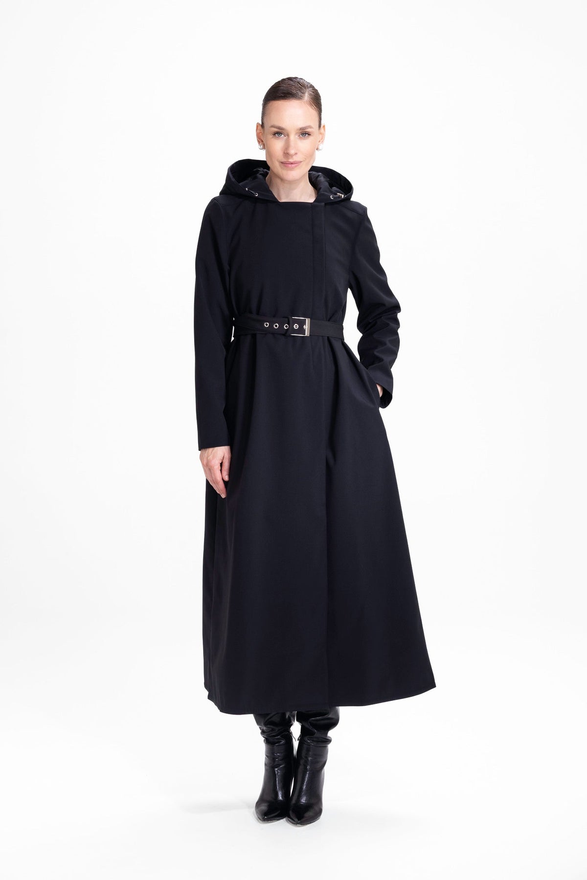 RainSisters Black Classic Raincoat Black