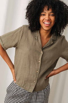 Rano Shirt Light Khaki - IVALO.COM