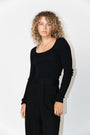 Rhea - Scoop Shirt Black, image no.4