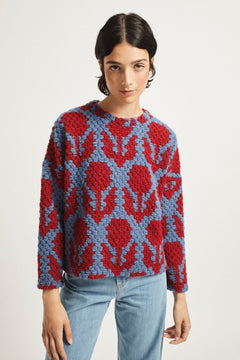 Muche Sweater Red/Blue