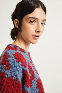 Muche Sweater Red/Blue