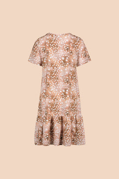 Ruffle T-Shirt Dress Copper Bambi