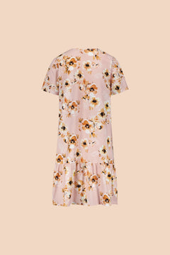 Ruffle T-Shirt Dress Pastel Bouquet
