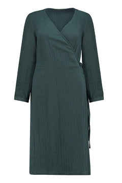 Susana Crossover Dress in Blue