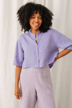 Sandon Shirt Medium Purple - IVALO.COM