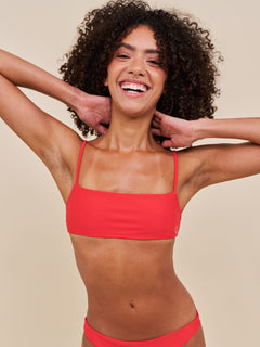 Sanur Bandeau Bikini Top Heat