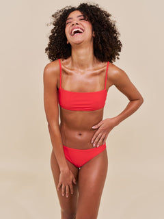 Sanur Bandeau Bikini Top Heat