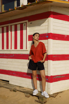 Savanna Top Burnt Orange