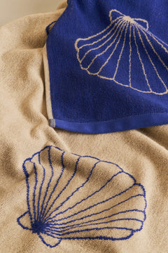 Shell Maxi Beach Towel Sand Beige