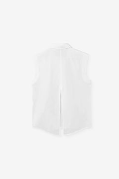 Blouse With A Back Slit White