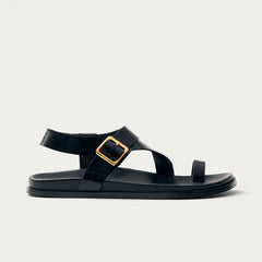 Siren Leather Sandals Onix Black