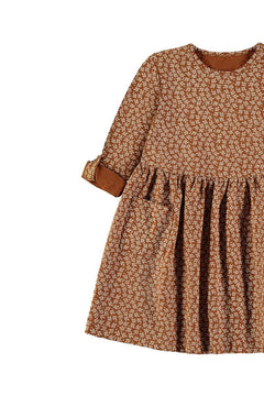 Kids' Sally Oversize Dress With Pockets Terracotta