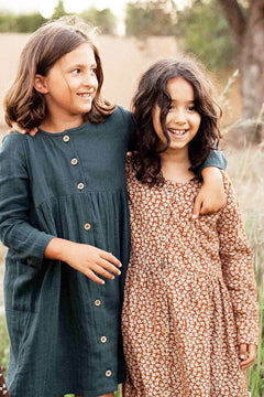 Kids' Simone Dress With Pockets Blue