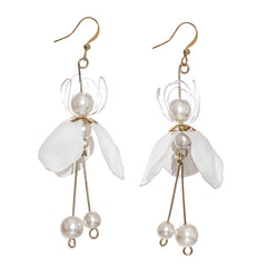 Snow Fairy Earrings White