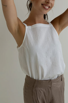 Lightweight Cotton Top White