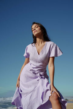 Annika Dress Lupine Purple - IVALO.COM