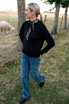 Crew Neck Merino Wool Sweater