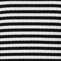 Brera Ribbed Long-Sleeve Top Black Stripes