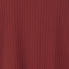 Madonna Reversible Ribbed-Knit Midi Skirt Burgundy