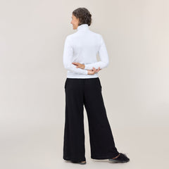 Tam Silk Knitted Pants Black