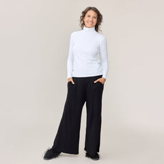 Tam Silk Knitted Pants Black