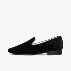 Thomas Velvet Slipper Black