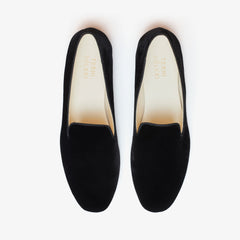 Thomas Velvet Slipper Black