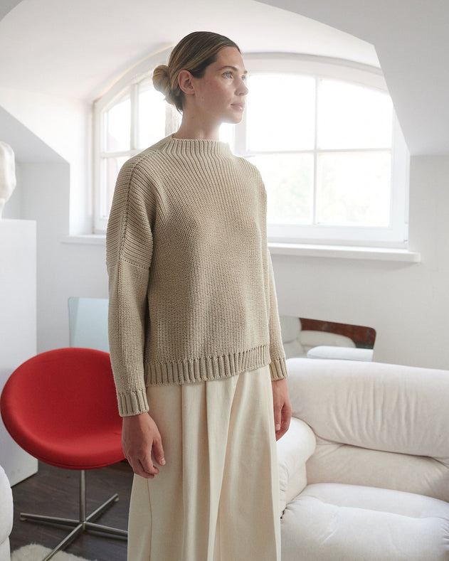 Laumės Merino Wool Sweater Beige
