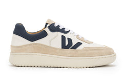 The Misfit Sneakers White Blue Almond Milk