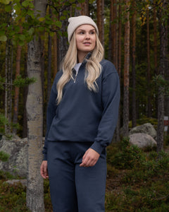 Toive Half-zip Blue-Grey