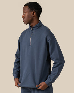 Toive Half-zip Blue-Grey