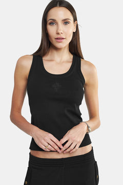 Karo Tank Top Black