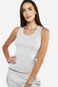 Karo Tank Top Light Grey