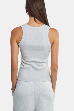 Karo Tank Top Light Grey