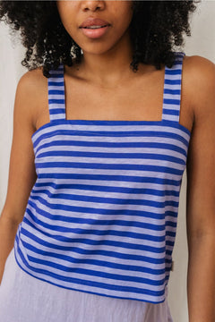 Torsa Top Purple Stripes
