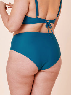 Ubud High-Waist Bikini Bottom Teal