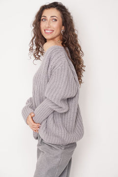 Nusa Alpaca Sweater Grey