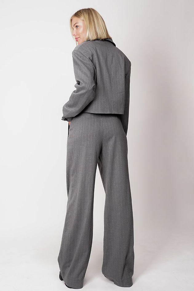 Aspen Trousers Pinstripe Grey