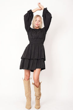 Isla Lyocell Dress Black